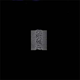 The cover art for Unknown Pleasures vinyl